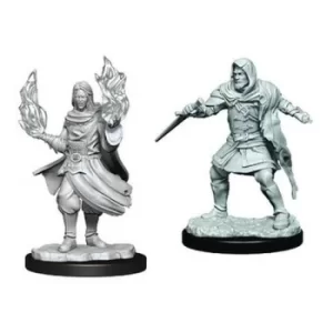 Critical Role Unpainted Miniatures (W1) Hollow One Rogue and Sorceror Male
