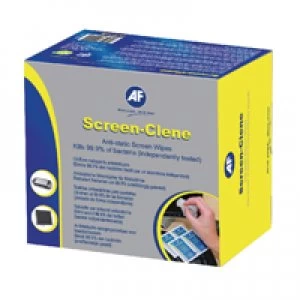 AF International Screen-Clene Anti-Static Screen Wipes Pack of 100 ASCS100