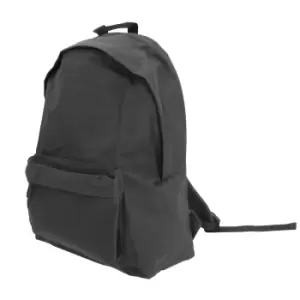Bagbase Maxi Fashion Backpack / Rucksack / Bag (22 Litres) (Pack of 2) (One Size) (Graphite)