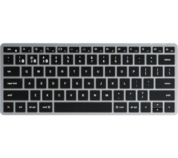 SATECHI Slim X1 Wireless Keyboard - Space Grey, Black,Silver/Grey