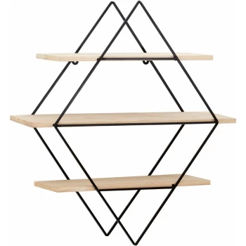Brixton 3 Tier Rhombus Shelves - Premier Housewares