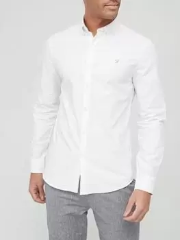 Farah Brewer Oxford Shirt - White Size XL Men
