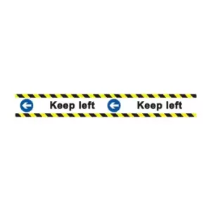 'keep Left' Floor Graphic (800mm x 100mm)