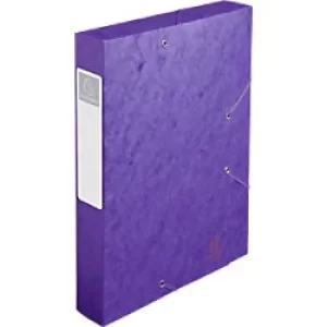 Cartobox Elasticated Box File 60mm, A4, Purple, Pack of 10