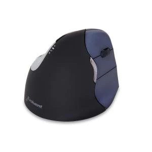 Bakker Elkhuizen Evoluent4 Wireless Ergonomic Vertical Mouse BlackBlue
