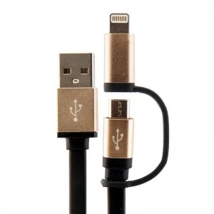 Urbanz 2-in-1 USB 1M Charging Cable