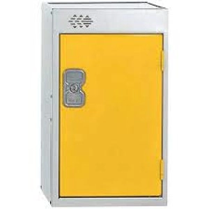 One Compartment Quarto Locker D450mm Yellow Door MC00084