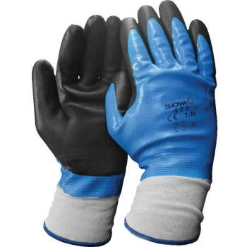 Showa - 477 Black/Blue Cold Resistant Gloves - Size 8