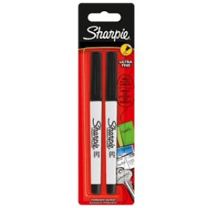 Sharpie Ultra-Fine Permanent Marker - Black (2 Pack)