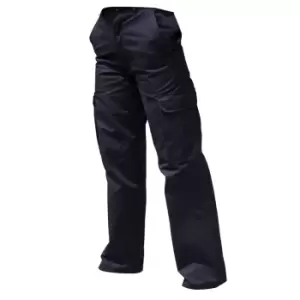 Warrior Womens/Ladies Cargo Workwear Trousers (10/R) (Harbour Navy)
