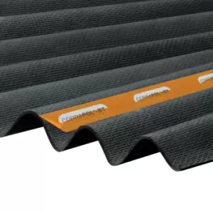 Black Bitumen Corrugated Roofing Sheet (L)1M (W)930mm (T)20mm