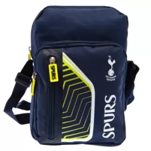 Tottenham Hotspur FC Flash Shoulder Bag (One Size) (Navy Blue/Fluorescent Lime/White)