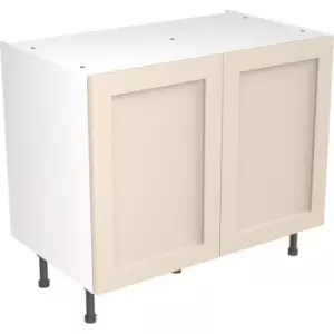 Kitchen Kit Flatpack Shaker Kitchen Cabinet Base Unit Ultra Matt 1000mm in Cashmere MFC