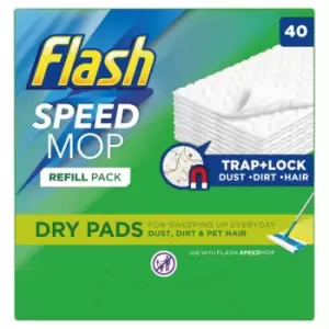 Flash Dry Mop Refills 40 Pack - wilko