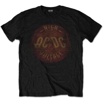 AC/DC - High Voltage Vintage Mens XX-Large T-Shirt - Black