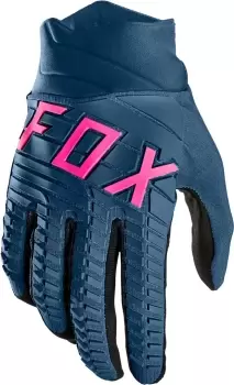 FOX 360 Motocross Gloves, pink-blue Size M pink-blue, Size M