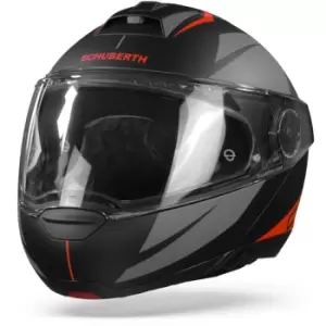 Schuberth C4 Pro Merak Black Red Modular Helmet 3XL