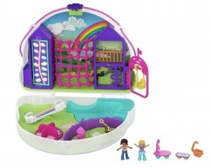 Polly Pocket Polly & Shani Rainbow Cloud Playground Playset