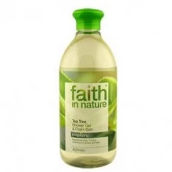 Faith in Nature Tea Tree Foam Bath & Shower Gel 400ml