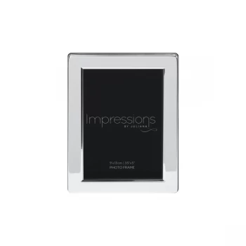 3.5" x 5" - Impressions Silver Plated Flat Edge Photo Frame