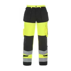 Hertford High Visibility Trouser Two Tone Saturn Yellow/Black - Size 36R