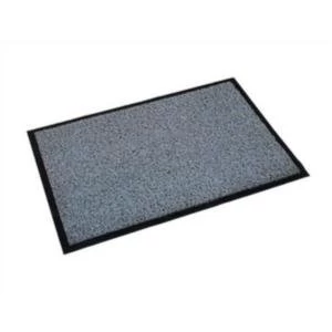Floortex Outdoor Mat Vinyl Fibre Surface Vinyl Back 900x1500mm Grey