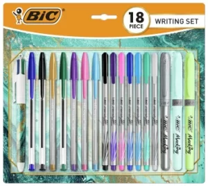 BIC 18 Piece Pastel Writing Set