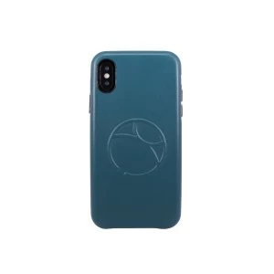 OBX Embossed Logo Snap on Case for iPhone X 77-58602 - Green Blue