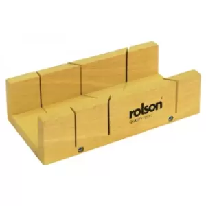 Rolson Wooden Mitre Box, 230mm
