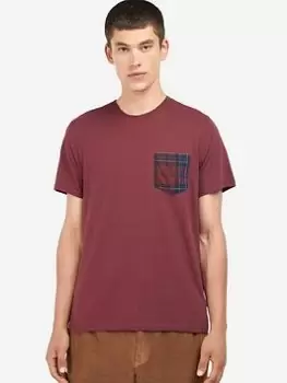 Barbour Goole Pocket T-Shirt, Red, Size L, Men