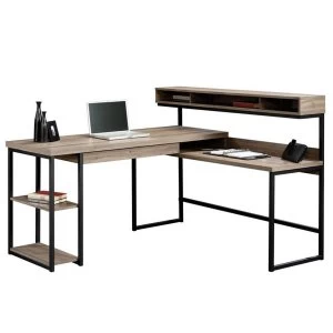 Teknik Streamlined L-shape Desk - Salt Oak