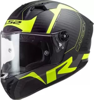 LS2 FF805 Thunder Racing1 Carbon Helmet, black-yellow, Size S, black-yellow, Size S