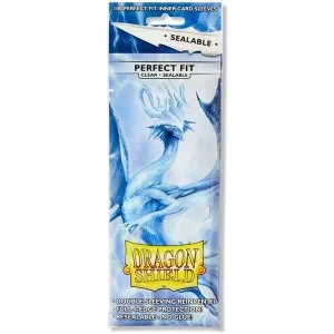 Dragon Shield Clear Perfect Fit Sealable Card Sleeves - 100 Sleeves