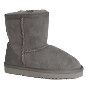 Eastern Counties Leather Childrens/Kids Charlie Sheepskin Boots (6 Child UK) (Grey)