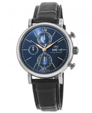 IWC Portofino Chronograph Automatic Blue Dial Mens Watch IW391036 IW391036