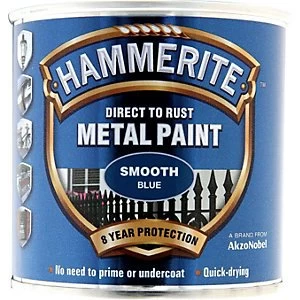 Hammerite Metal Paint Smooth Blue 250ml
