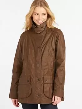 Barbour Barbour Beadnell Wax Jacket -bark, Brown, Size 18, Women
