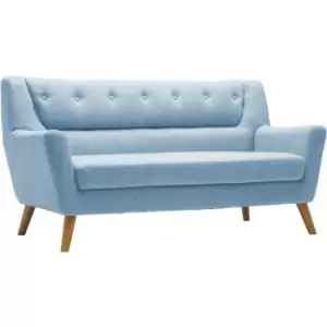 Birlea - Lambeth Scandinavian Retro Duck Egg Blue 3 Seater Sofa Settee