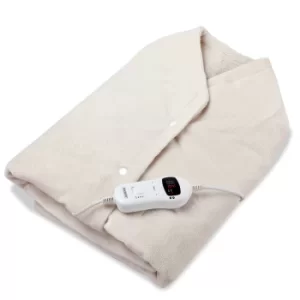 Electric Blanket Cream 145x100cm Wearable with Timer