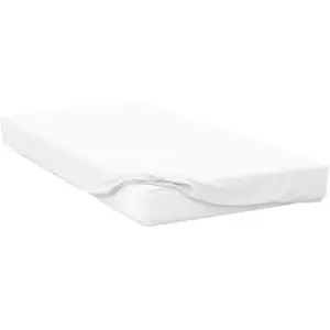 Belledorm 200 Thread Count Egyptian Cotton Fitted Sheet (Single) (White) - White