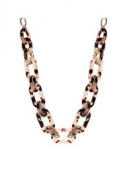 Mood Gold Plated Tortoiseshell Link Necklace