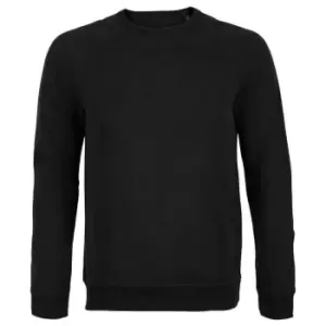 NEOBLU Mens Nelson French Terry Sweatshirt (L) (Deep Black)
