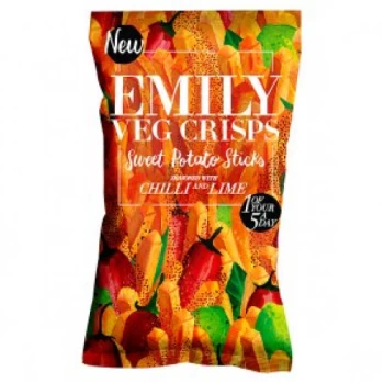 Emily Crisps Sweet Potato Sticks - Chilli & Lime - 100g x 8 (Case of 8)