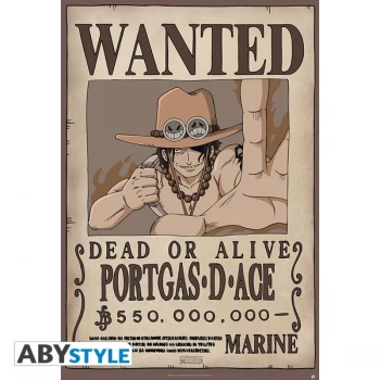 One Piece - Wanted Ace Maxi Poster