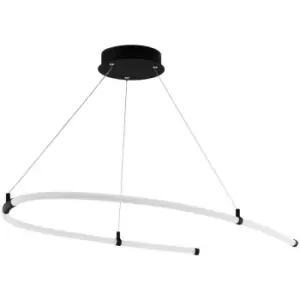 Alamedilla LED Integrated Pendant Ceiling Light Black - Eglo