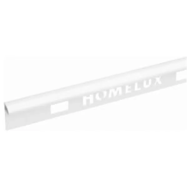 Homelux PVC Supergloss Quad Tile Trim 10mm White - 286814