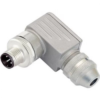 Binder 99 1437 822 05 Series 713 Sensor Actuator Plug Connector M12 Screw Closure Angled