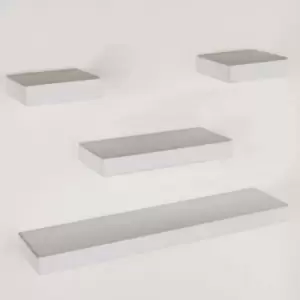 Thames twin wall shelf kit with wire uprights & white shelf