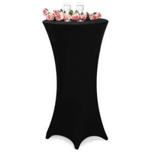 Cocktail Table Cover Black 80cm
