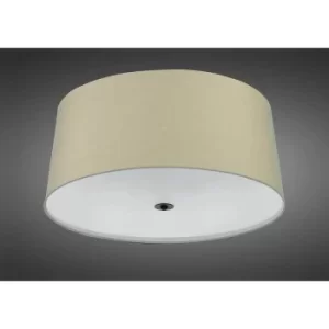Argi Ceiling Light 3 Bulbs E27 Round with Taupe Oxidized Brown Shade